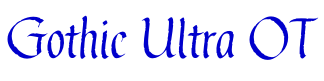 Gothic Ultra OT font